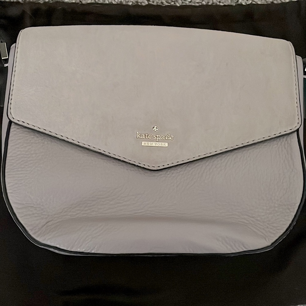 Kate Spade Taupe Gray Shoulder Bag - Picture 2 of 9